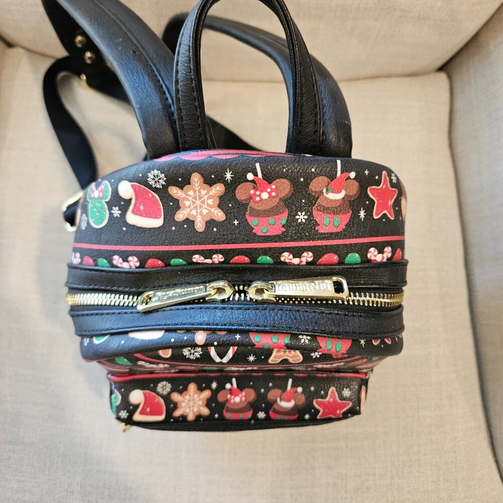 Disney Parks Christmas Snacks Loungefly Backpack - Picture 6 of 8